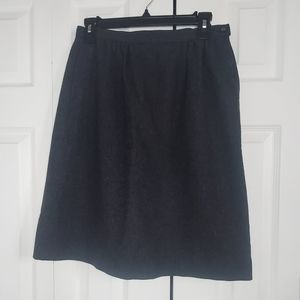 Pendleton Pure Virgin Wool Skirt Midi Tweed Pockets Career Work Office Vintage